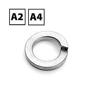 Stainless Steel Rectagular Section Spring Washer A2 & A4 DIN 127B