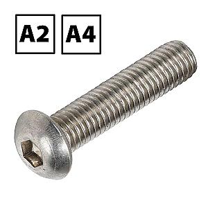 Stainless Steel Button Socket Screw A2 & A4 BS 4168