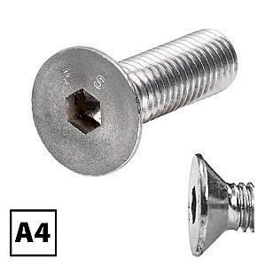 A4 (316) Stainless Steel Countersunk Socket Screws DIN 7991