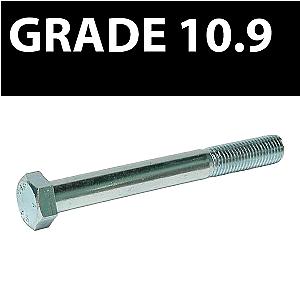 Hexagon Head High Tensile Bolts DIN 931 Grade 10.9
