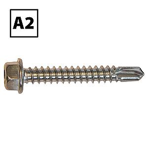 Stainless Steel Hexagon Flange Head Self Drilling Screws A2, DIN7504K