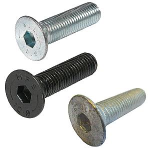 Socket Allen Countersunk Screws. Grade 10.9. DIN 7991