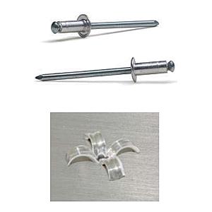 Aluminium / Steel Dome Peel Rivets