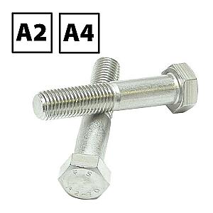 Stainless Steel Hexagon Bolts DIN 931 A2 & A4