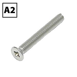 Machine Screws Countersunk Pozi Stainless Steel A2 (304)