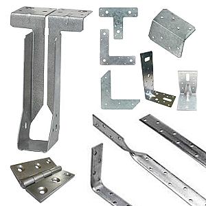 Joist Hangers,  Builders Restraint Straps, Brackets & Hinges