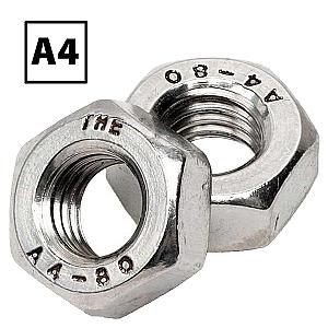 Stainless Steel Full Nuts A4 (316) DIN 934