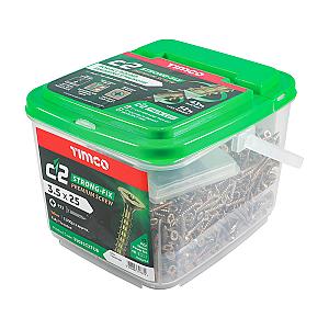Timco Countersunk Recess C2 Strong Fix Premium Multi-Purpose Woodscrews
