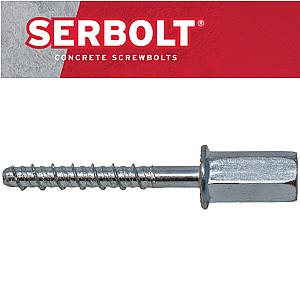Serbolt Concrete Screwbolt Rod hanger - Dual Thread