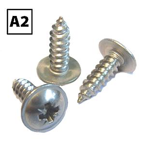 Stainless Steel Flange Pozi AB Self Tapping Screws A2 BS4174