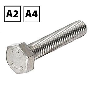 Stainless Steel Hexagon Set Screw DIN 933 A2 & A4