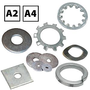 Stainless Steel Washer A2 & A4. All types