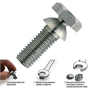 Shear Bolt Button Head Stainless Steel A2