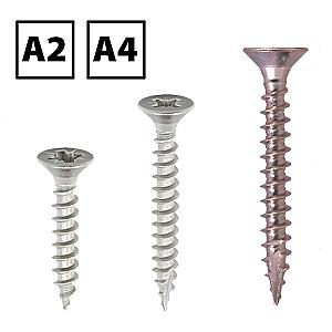 Timco Stainless Steel Woodscrews A2 & A4