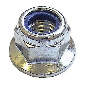 Flanged Hexagon Nyloc Nuts, Bright Zinc Plated, Class 8 DIN 6926