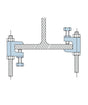 Lindapter Flange Clamps, Stainless Steel M10/FL2 FL2DSS for 10mm studding