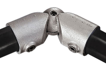 Adjustable Elbow Size 6(G25) BC53-6 125H-B34 Handrail Fitting, Galvanised (Kee Klamp Compatiable