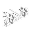SC855 P2786 Beam Clamp, Unistrut compatible, galvanised (Not sold in pairs)