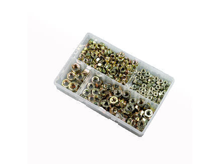 370pce M6-M12 Full Nut Kit. Zinc. Kitmaster KM105220