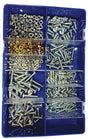600pce M3-M5 Slotted Pan Machine Screw & Nuts Kit. Zinc. Kitmaster KM105122