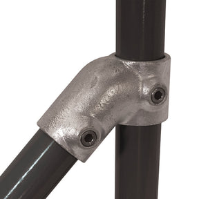 45 Degree Tee C07 Size 8 (G40) Handrail Fitting, Galvanised (Kee Klamp Compatible 12-8)