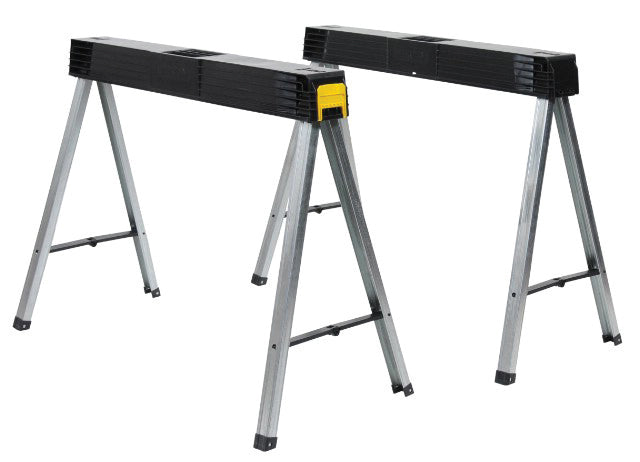 Stanley Folding Metal Saw Horse Twin Pack 1-97-475