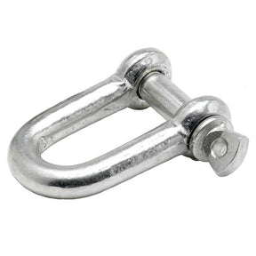 8mm Commercial D-Shackle Mild Steel Bright Zinc Plated