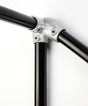 Right Hand Level Sloping Down Side Outlet  Elbow C201RH Size 8(G40) Handrail Fitting, Galvanised