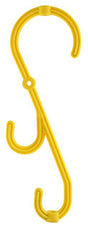 Multihook Cable Support, Yellow 250mm Long with 3 Hooks, 3 Screw Holes