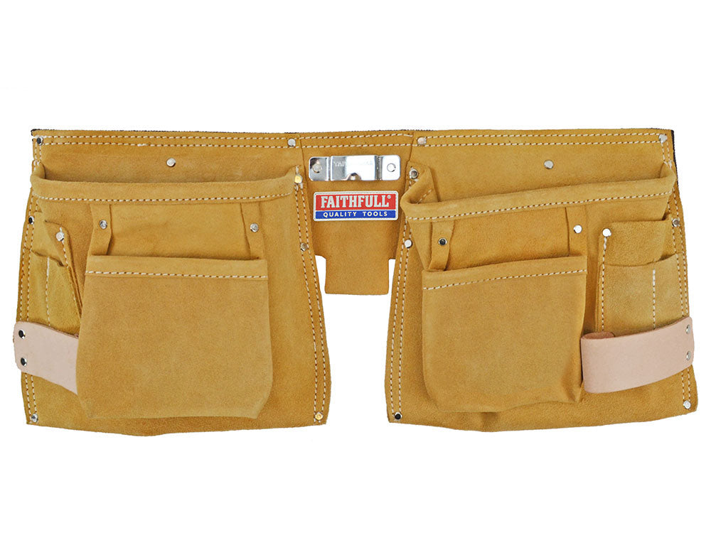 Faithfull Double Tool and Nail Pouch DTNP3