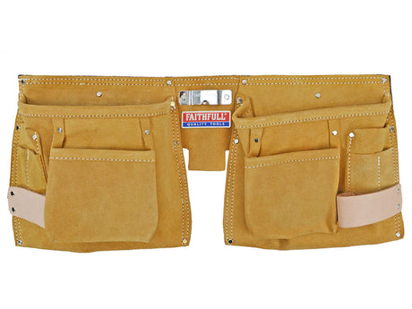 Faithfull Double Tool and Nail Pouch DTNP3