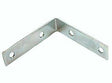 6" Bent 90deg Corner Brace, Bright Zinc Plated