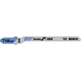 Bosch T118EOF 83mm Jigsaw Blade for metal 1.5-4mm (Pack Of 5) P/No. 2 608 634 237