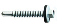 5.5 x 50 Timco Hex Self Drill Screws with 16mm bonded washer, Exterior Quality Plating, for 1.2 - 5.0mm steel thickness L50W16B