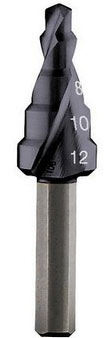 Bosch 6.0 4-12mm Shank HSS-AITIN Step Drill 9 Steps 2 608 588 065