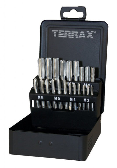 Terrax 21 Piece HSS-G Threading Tap Set M3 - M12, A245006