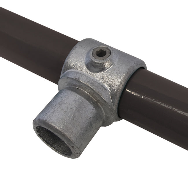 Internal Tee Joint C06 Size 6 (G25) Handrail Fitting, Galvanised 147-B34 (Kee Klamp Compatible 114-6)