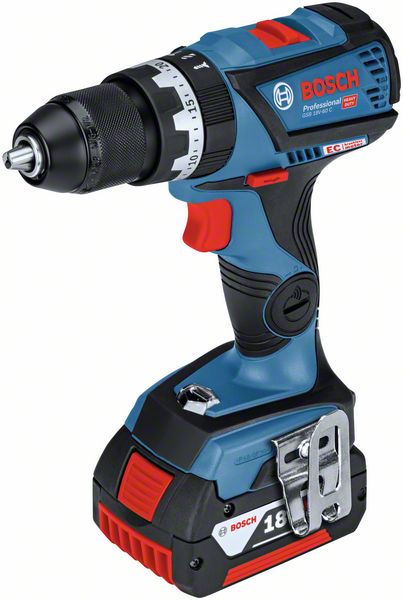 Bosch GSB 18V-60C Dynamic Combi Brushless Drill with 2 x 4.0Ah in an L-Boxx