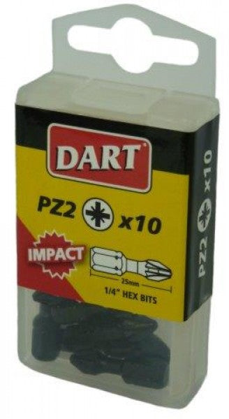 Dart T15 x 25mm Impact Driver Bits, Box of 10
