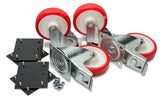 Armorgard 6" Heavy Duty Castor Wheel Set & Fit Kit