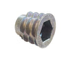 M10 x 25mm Type D Flanged Timber Insert Nut (10mm Key), Bright Zinc Plated or Yellow Plated