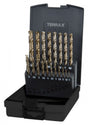 Terrax 19 Piece HSS-G Cobalt Co5 Drill Bit Set 1.0-10.0mm