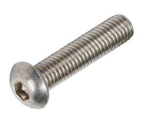 M8 x 16 Socket Button Screws, Stainless Steel A2 (304), ISO 7380