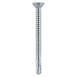 Timco 5.5 x 65mm Countersunk Self Drill Screws, Timber To Metal 1.2-3.0mm, Bright Zinc Plated, No3. Phillips Drive