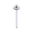5.5 x 60mm (5/16" Hexagon Head) Self Drill Screws, Metal to Metal, Bright Zinc Plated For Steel 1.2-4mm Thickness with 16mm EPDM Washer ZL60W16