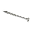 Deck-Tite 4.5 x 63mm Countersunk Square SQ2 Woodscrew, Net Coat Stainless Steel A2. TFDS04563