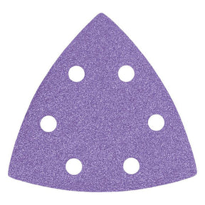 Trend 93mm Aluminium Oxide Delta Sanding Sheet 120 Grit (Pack of 10) AB/OSC/120A