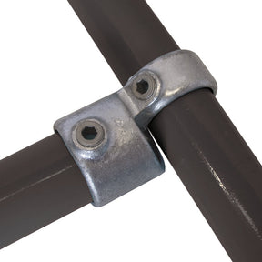 Short Tee Swivel C25 Size 9 (G50) Handrail Fitting, Galvanised 148-D60 (Kee Klamp Compatible 19-8)