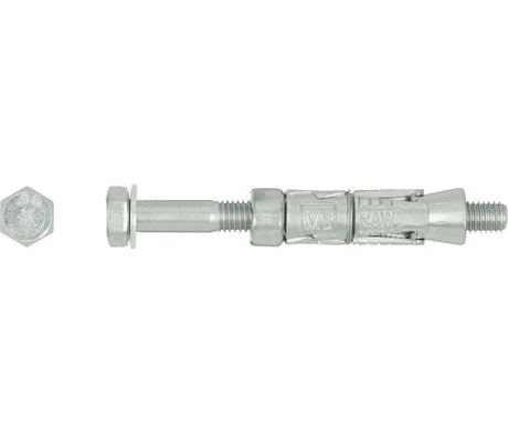 Rawlplug M8 25L Shield Anchor Loose Bolt Bright Zinc Plated, Drill 14mm Rawl R-RBL-M08/25W