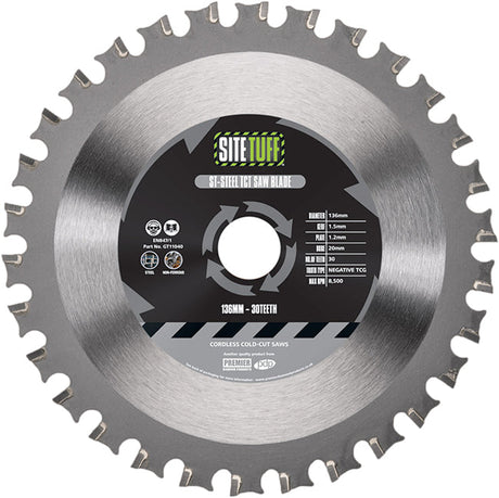 Site Tuff 165mm Steel Cutting Circular Saw Blade P5-STEEL165